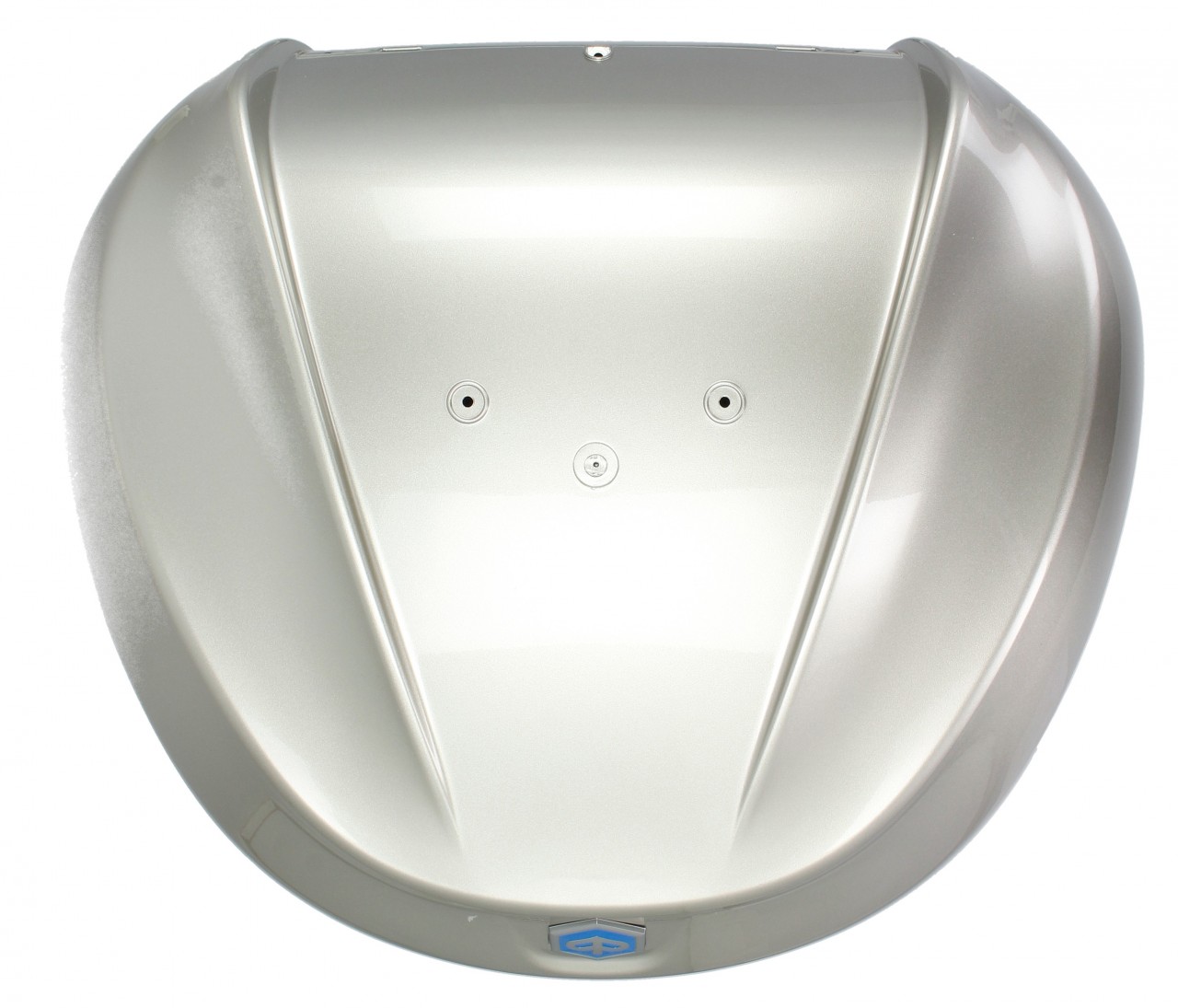 Top Case Kit 36 l. Gris Cloud G04 Original Piaggio pour Beverly HPE (plaque de maintien incluse)